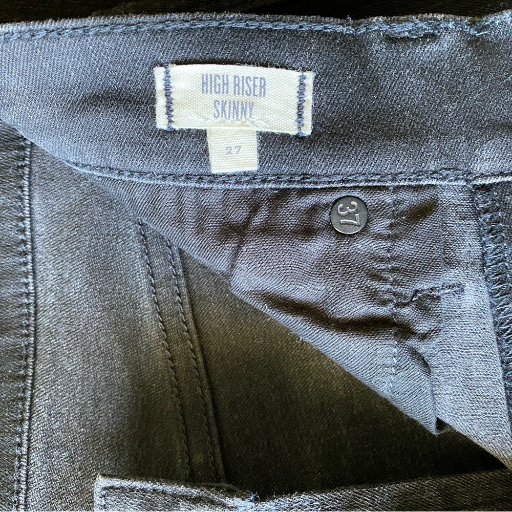 Madewell High Riser Skinny Jeans in Black Frost Size 27 - Picture 4 of 8